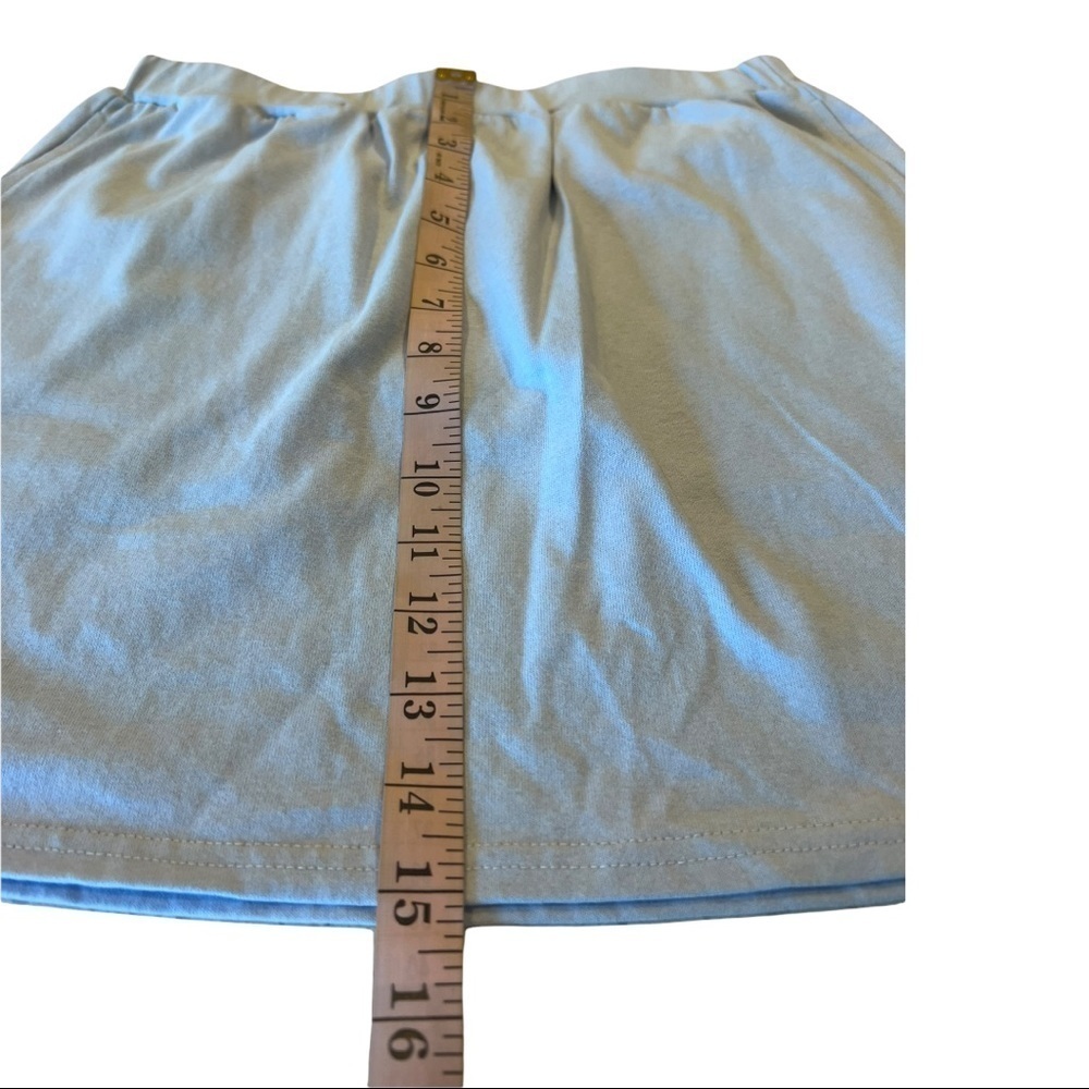 Le Lis Ultra Mini Knit Baby Blue Back Pocket Pull On Skirt Small SS6597 - Picture 8 of 11